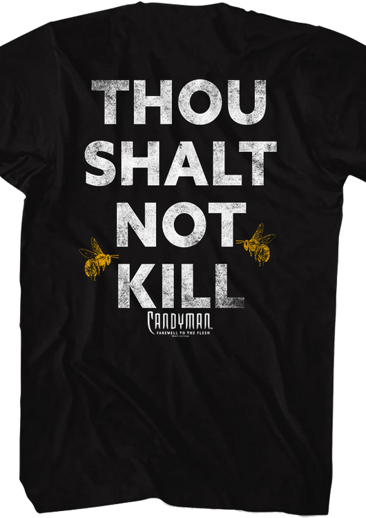 Front & Back Thou Shalt Not Kill Candyman T-Shirt - main product image