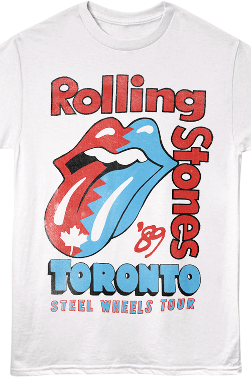 Front & Back Toronto Steel Wheels Tour '89 Rolling Stones T-Shirtmain product image