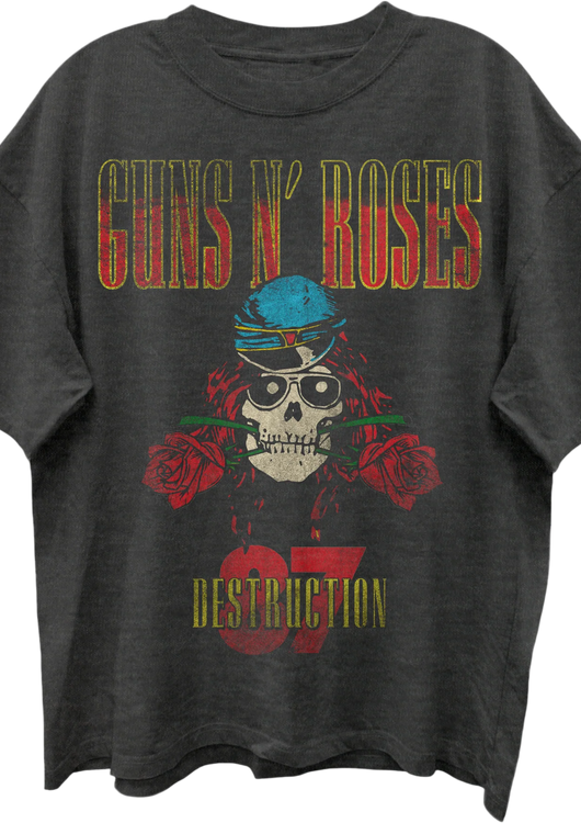 Front & Back UK Tour 1987 Guns N' Roses Oversized T-Shirt - main product image