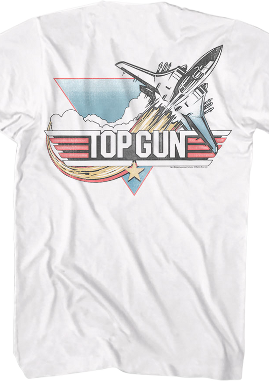 Front & Back Vintage Logo Top Gun T-Shirt - main product image