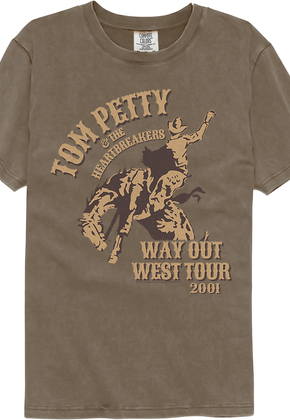 Front & Back Way Out West Tour Tom Petty Comfort Colors Brand T-Shirt