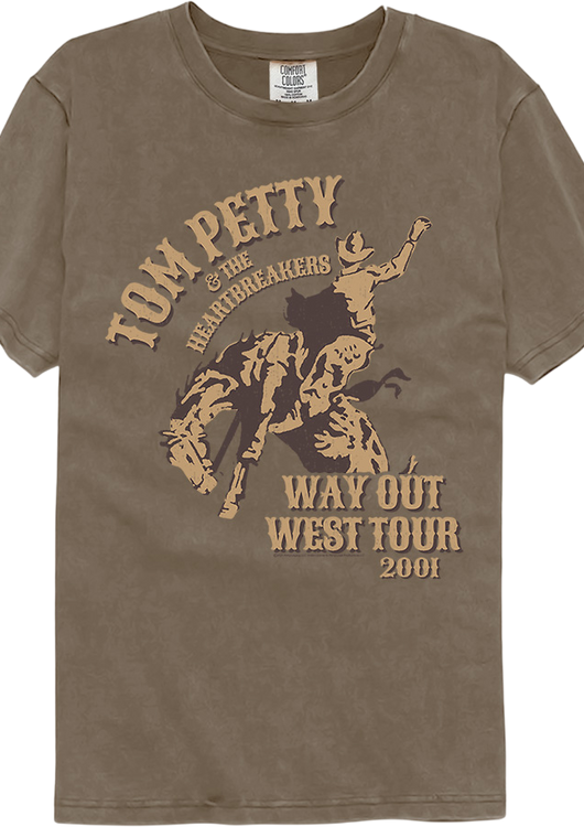 Front & Back Way Out West Tour Tom Petty Comfort Colors Brand T-Shirt - main product image