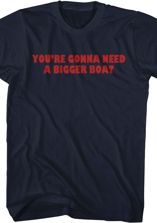 Front & Back You're Gonna Need A Bigger Boat Jaws T-Shirt - main product image