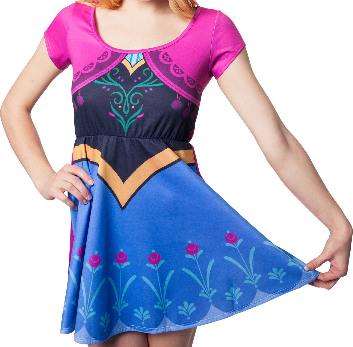 anna skater dress Anna Skater Dress, Princess dress for trips, cosplay 3XL