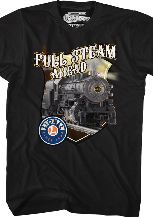 Full Steam Ahead Lionel Trains T-Shirt - main product image
