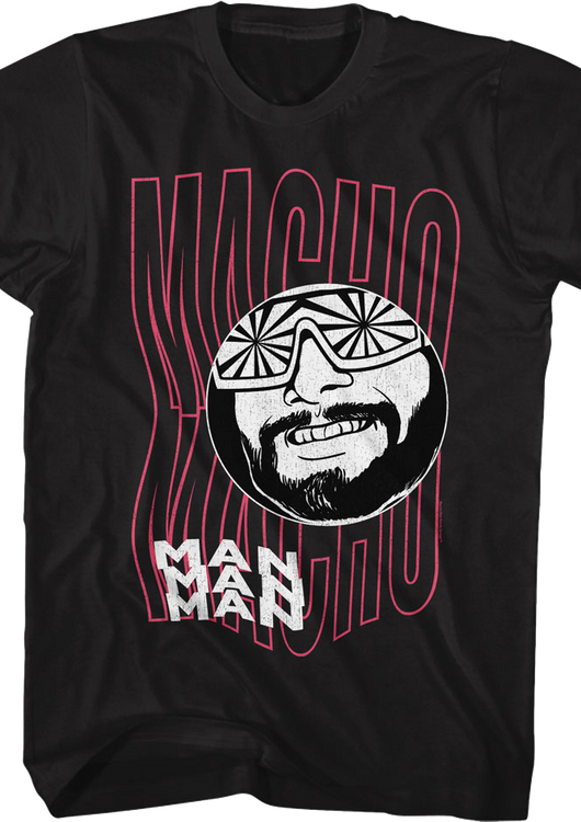 Funky Text Macho Man Randy Savage T-Shirt - main product image