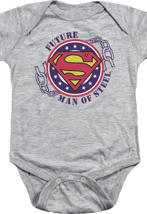 Future Man Of Steel Superman Infant Snapsuit