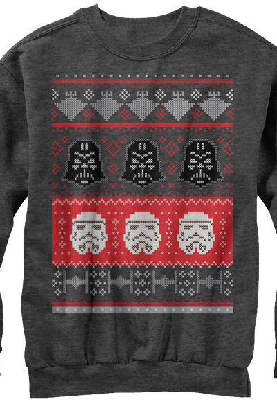 Galactic Helmets Star Wars Faux Ugly Christmas Sweater