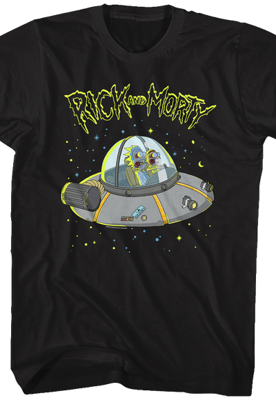 Galaxy Space Cruiser Rick and Morty T-Shirt