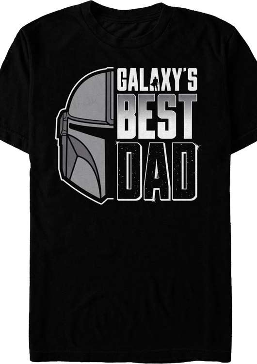 Galaxy's Best Dad The Mandalorian Star Wars T-Shirt - main product image
