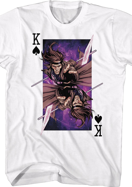 Gambit King Playing Card X-Men T-Shirt - main product image