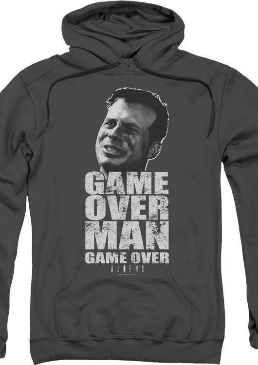 Game Over Man Aliens Hoodie - main product image