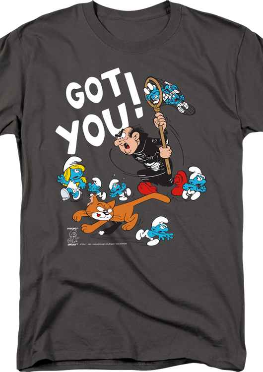 Gargamel and Azrael Got You Smurfs T-Shirt - main product image