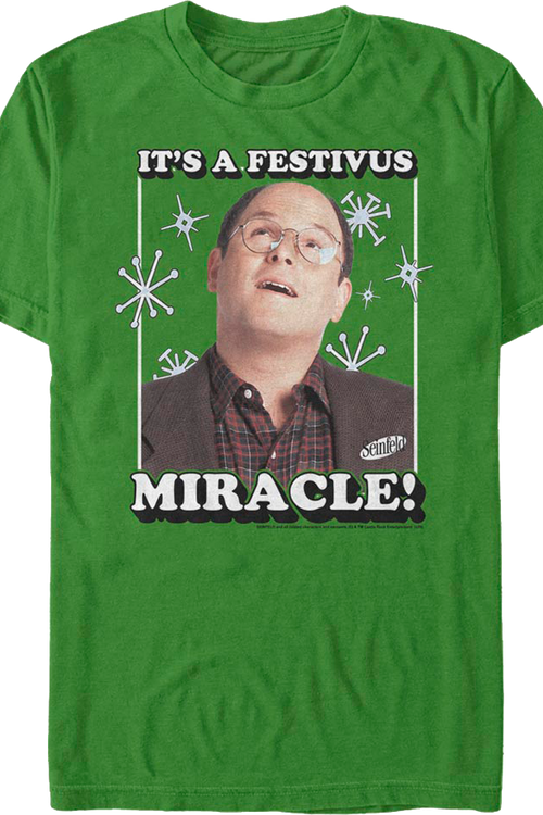 George Costanza It's A Festivus Miracle Seinfeld T-Shirtmain product image