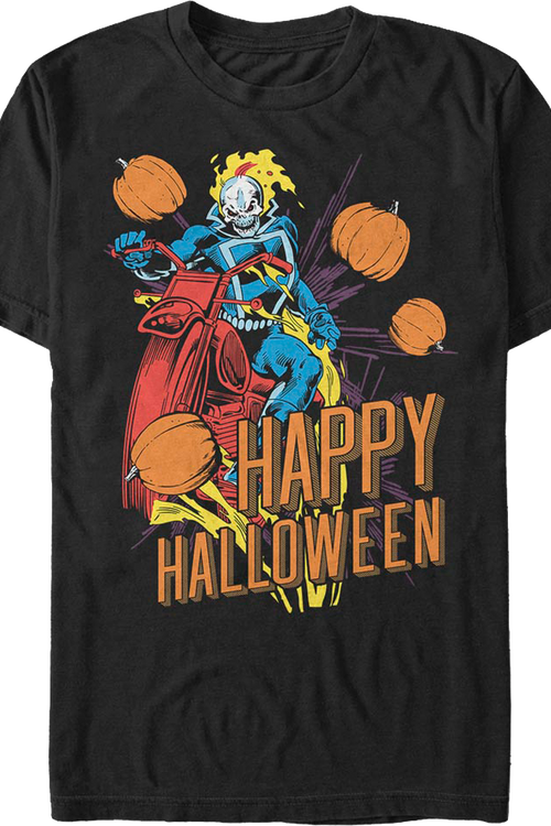 Ghost Rider Happy Halloween Marvel Comics T-Shirtmain product image