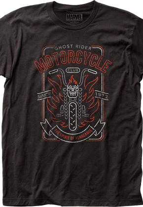 Ghost Rider Motorcycle Club Marvel Comics T-Shirt