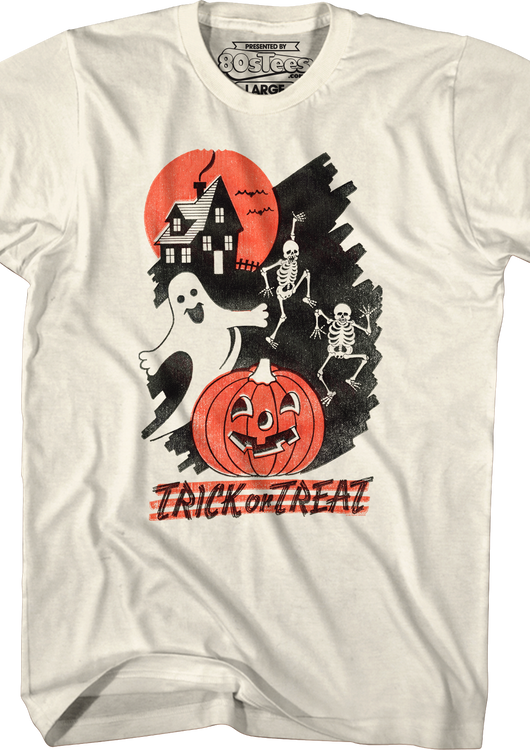 Ghost & Skeletons Trick Or Treat T-Shirt - main product image