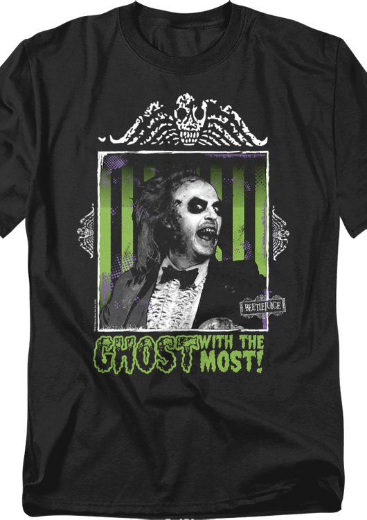 Ghost With The Most Framed Photo Beetlejuice T-Shirt - main product image