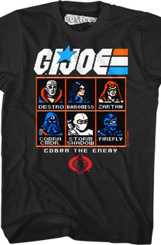 8-Bit Cobra The Enemy GI Joe T-Shirt