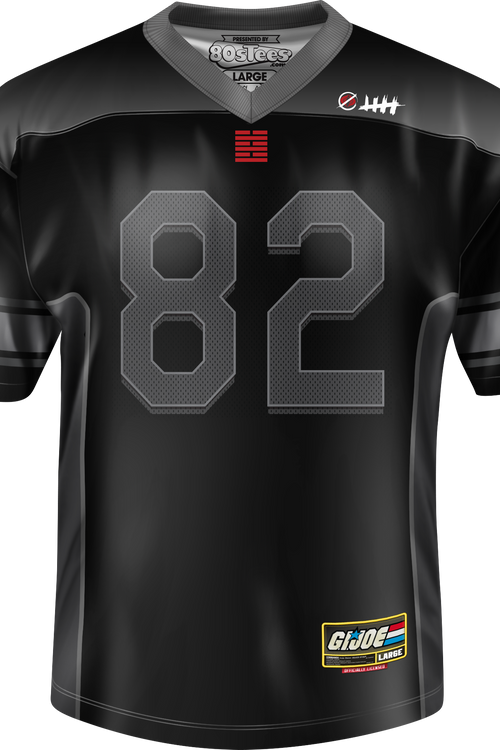 Snake Eyes GI Joe Football Jerseymain product image