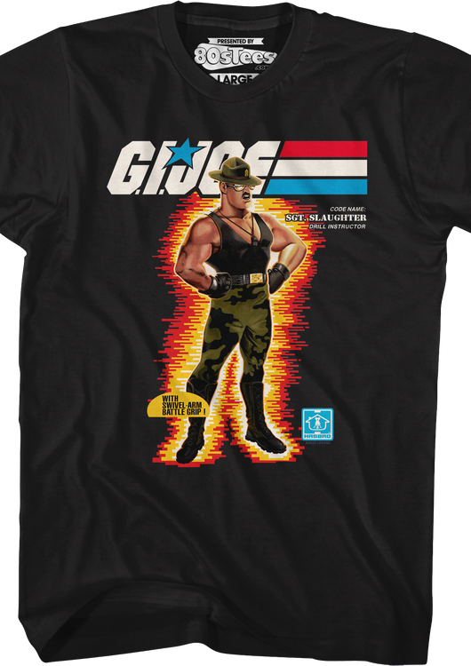 Box Art Sgt. Slaughter GI Joe T-Shirt - main product image