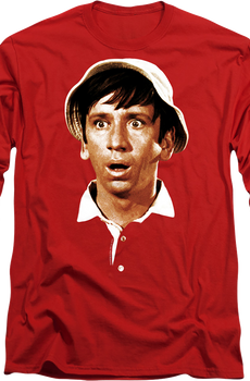 Gilligan's Head Gilligan's Island Long Sleeve Shirt