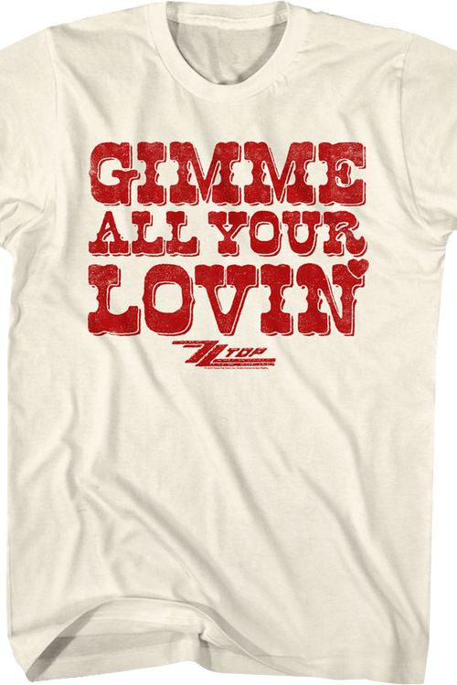 Gimme All Your Lovin' ZZ Top T-Shirtmain product image