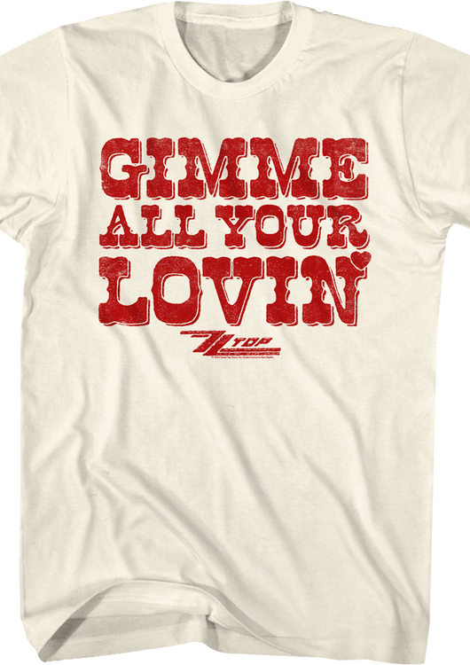 Gimme All Your Lovin' ZZ Top T-Shirt - main product image