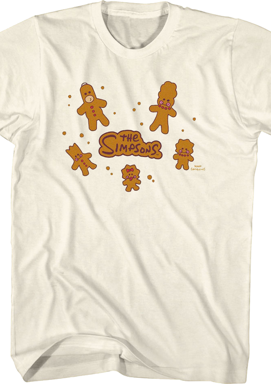 Gingerbread Cookies Simpsons T-Shirt - main product image