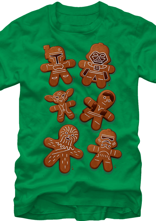 Gingerbread Star Wars Christmas T-Shirt - main product image