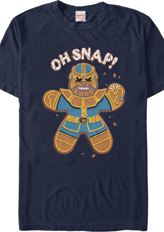 Gingerbread Thanos Oh Snap Marvel Comics T-Shirt - main product image