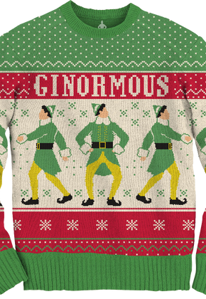 Ugly Knit Ginormous Elf Christmas Sweater