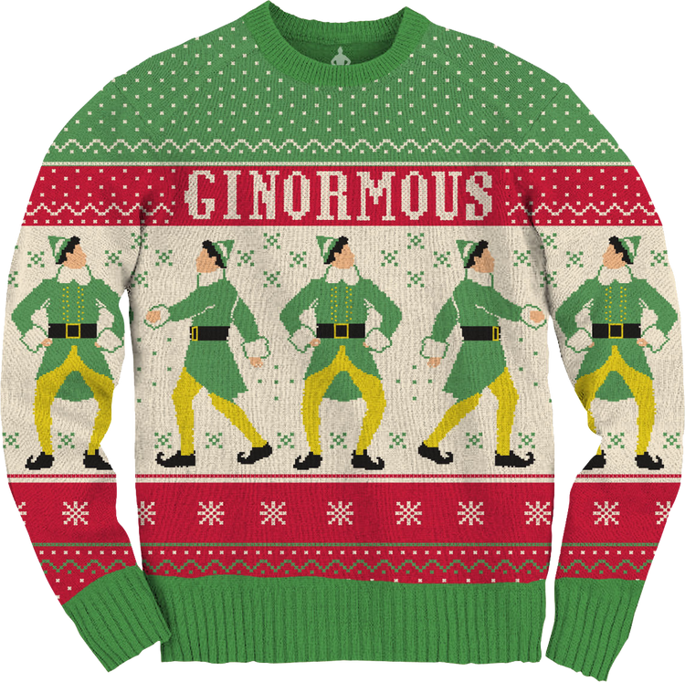 Ugly Knit Ginormous Elf Christmas Sweater - main product image