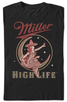 Girl In The Moon Miller High Life T-Shirt