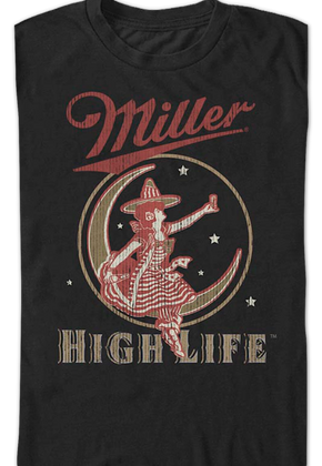 Girl In The Moon Miller High Life T-Shirt