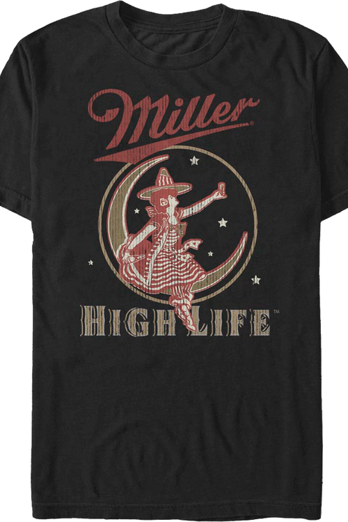 Girl In The Moon Miller High Life T-Shirtmain product image