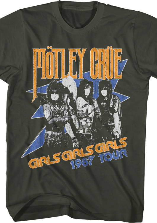 Girls Girls Girls 1987 Tour Motley Crue T-Shirt - main product image