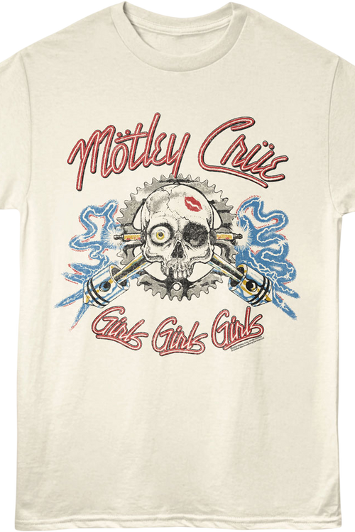 Girls Girls Girls Electric Skull Motley Crue T-Shirtmain product image