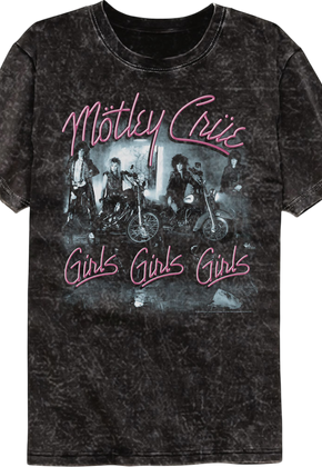 Girls Girls Girls Motley Crue Mineral Wash T-Shirt