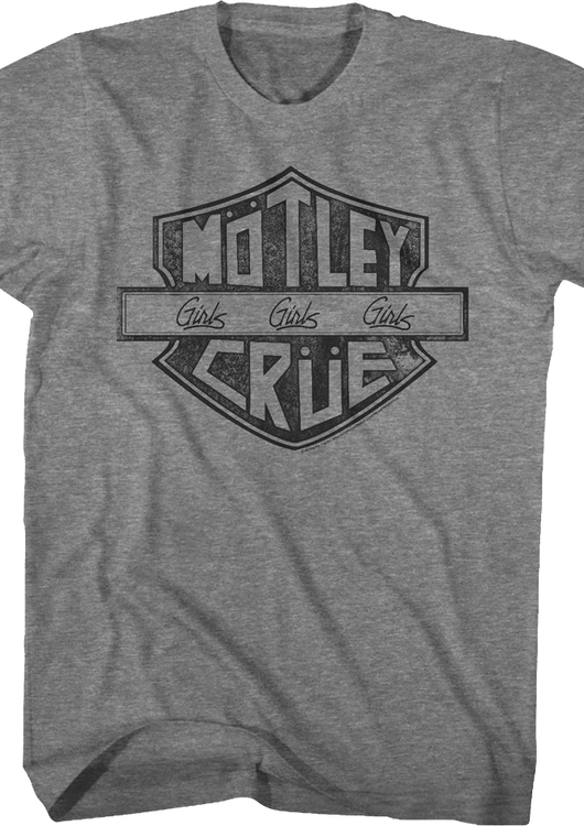 Girls Girls Girls Motorcycle Logo Motley Crue T-Shirt - main product image