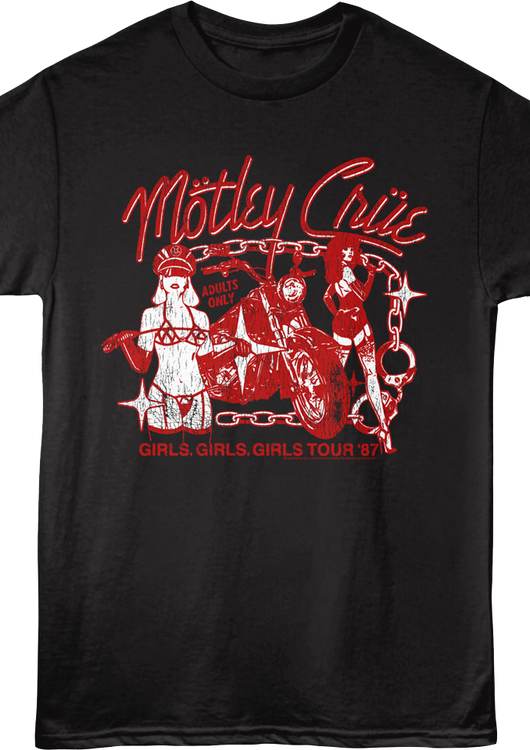Girls Girls Girls Tour '87 Motley Crue T-Shirt - main product image