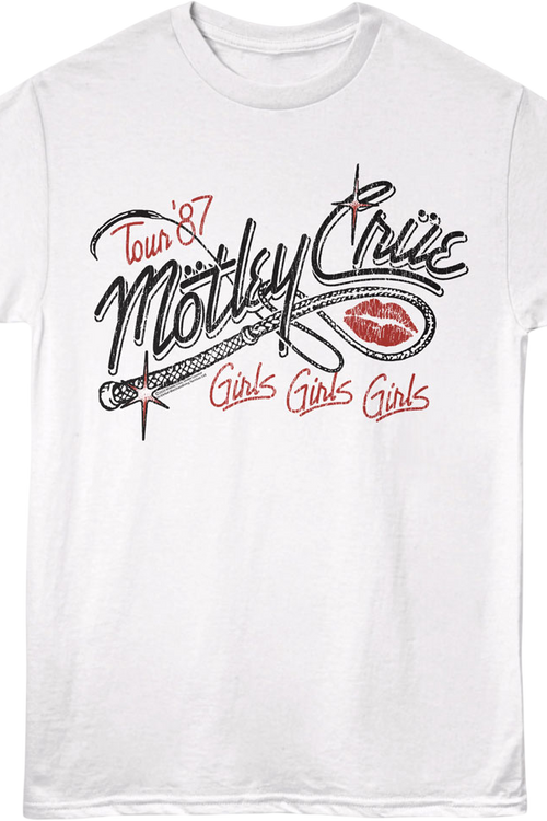 Girls Girls Girls Whip Motley Crue T-Shirtmain product image