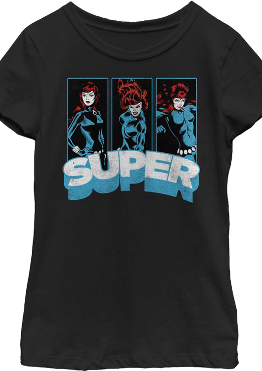 Girls Super Panels Black Widow Shirt - main product image