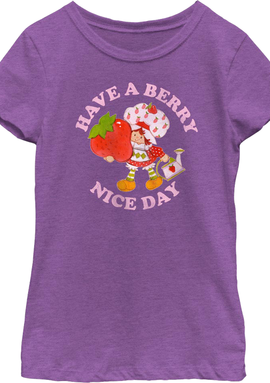 Girls Youth Have A Berry Nice Day Strawberry Shortcake Shirt - main product image