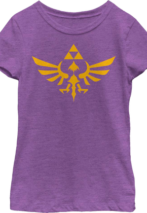 Girls Youth Legend of Zelda Tri-Force Nintendo Shirt