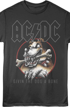 Givin The Dog A Bone Vintage Circle ACDC T-Shirt
