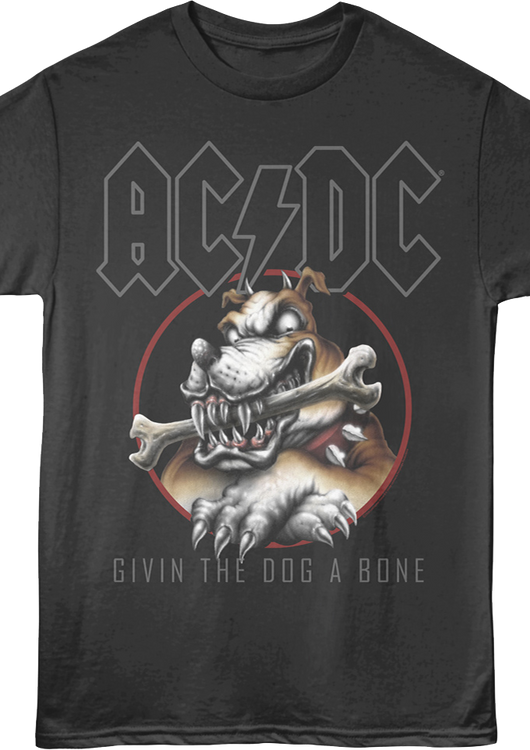 Givin The Dog A Bone Vintage Circle ACDC T-Shirt - main product image