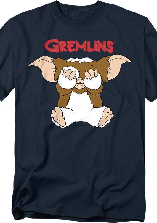Gizmo Covering Eyes Gremlins T-Shirt - main product image