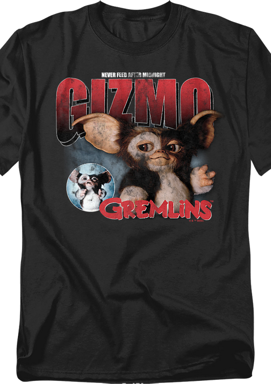 Gizmo Never Feed After Midnight Gremlins T-Shirt - main product image