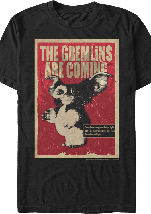Gizmo Poster Gremlins T-Shirt - main product image